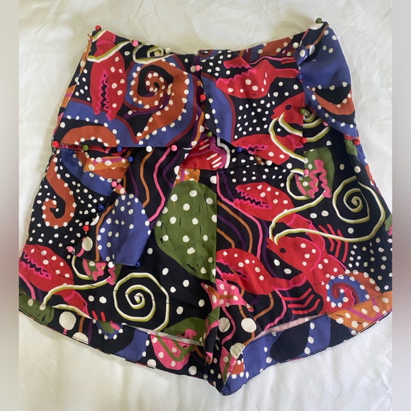 RARE NWT FARM Rio Under the sea front knot shorts - Picture 13 of 14